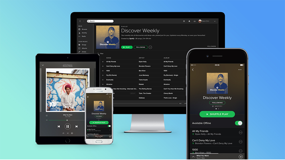 Spotify Music Streamming service