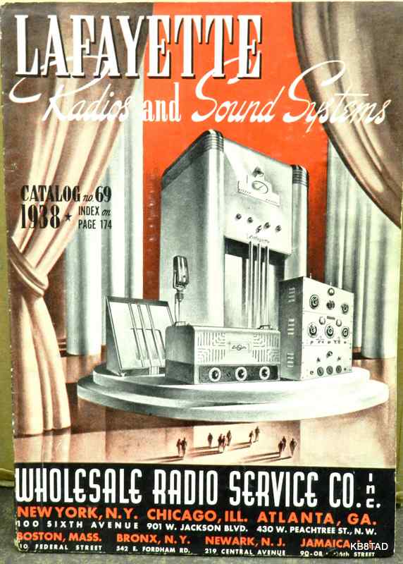 Lafayette Radio Electronics 1938 catalog