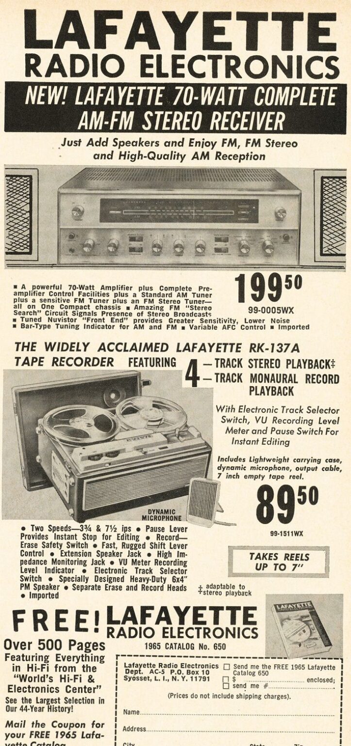 Lafayette Radio Electronics HiFi Hall of Fame
