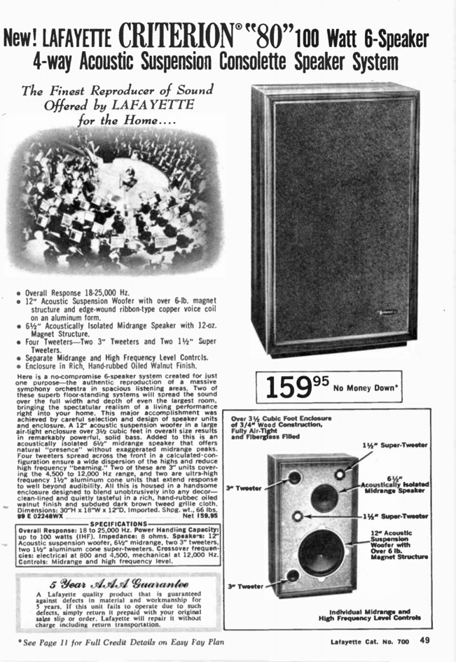 Lafayette Radio Electronics catalog