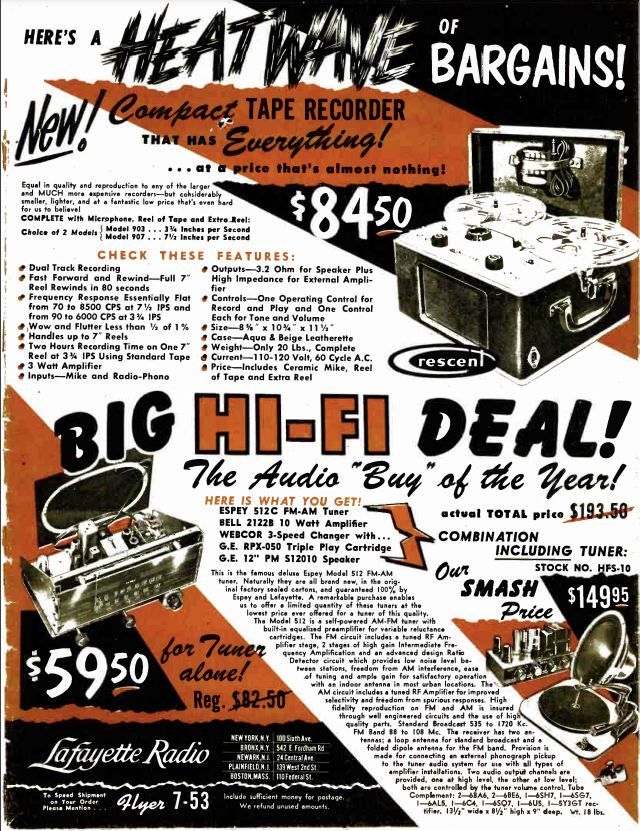 Lafayette Radio Electronics catalog