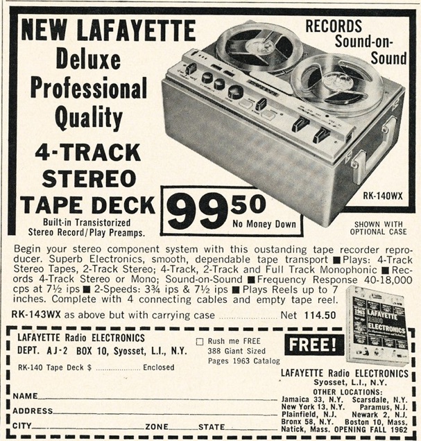 Lafayette Radio Electronics 1962 catalog