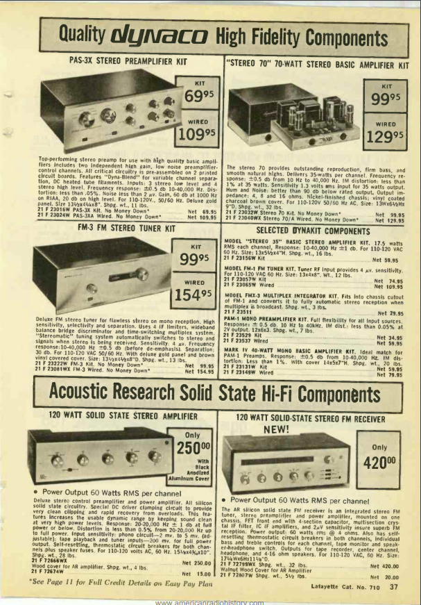 Lafayette Radio Electronics catalog