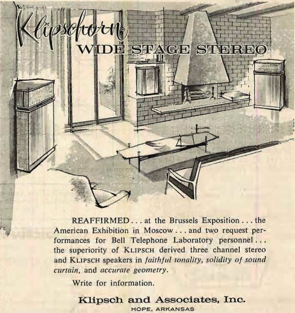 Klipschorn advertisement