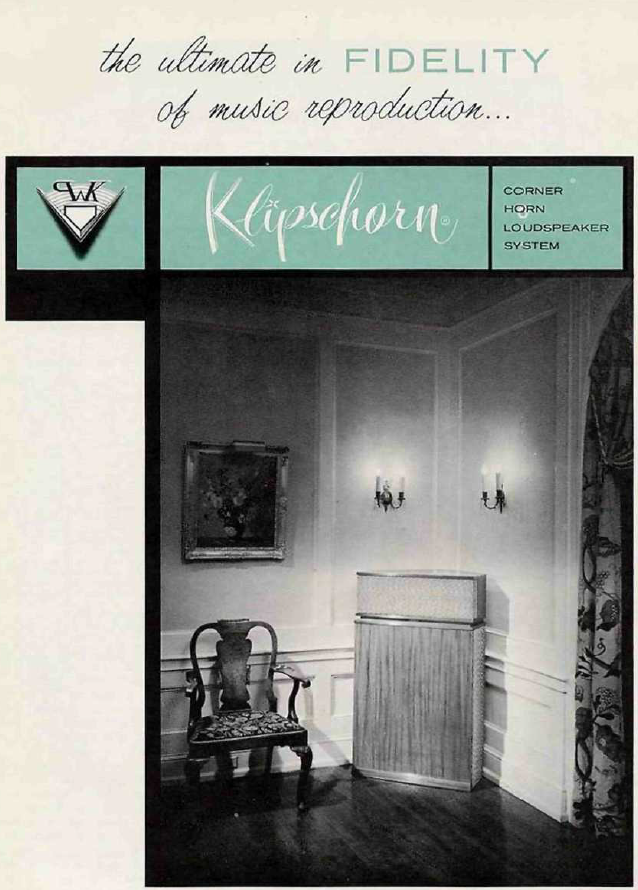 Klipschorn advertisement