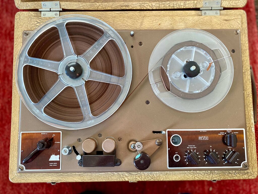 Top view of the ReVox T26 tape recorder