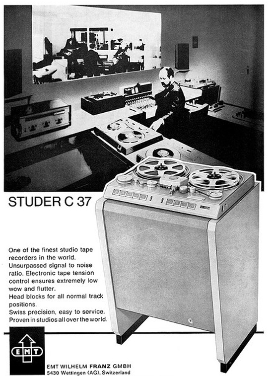 Advertisement for the Studer C37