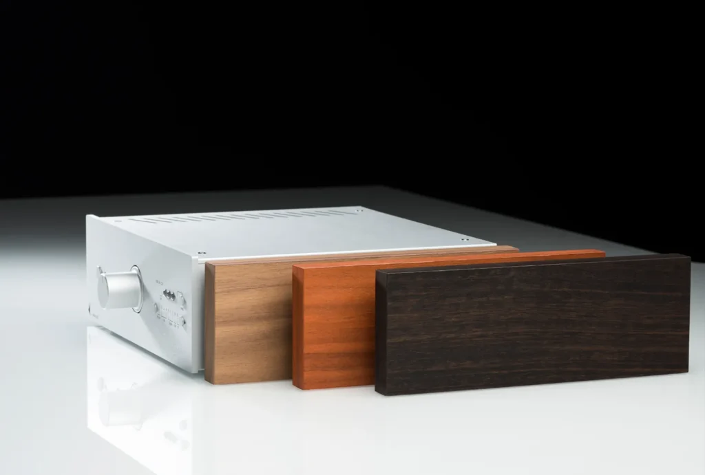 Wooden side panels can be used to make your amplifier look as good as it sounds