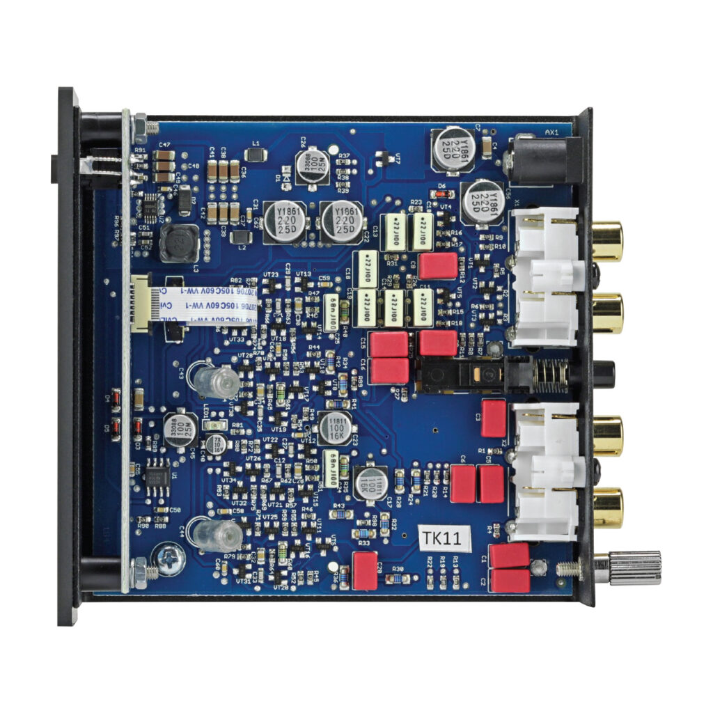 An inside view of the Phono Box S2 Ultra Preamplifier