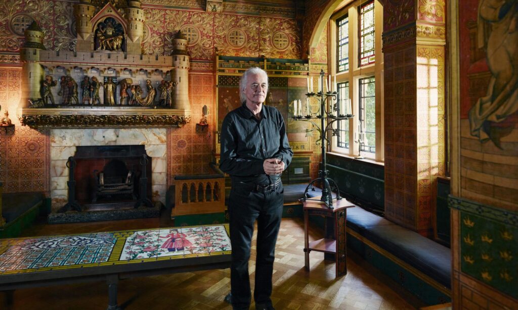 Jimmy Page inside his "Tower House"