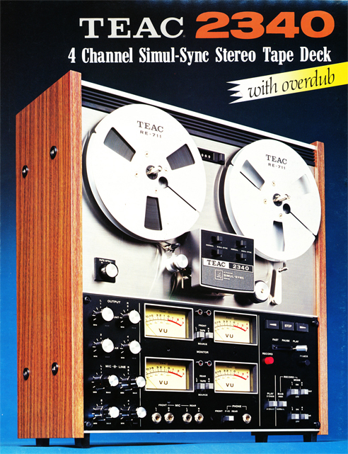 Print advertisement for the TEAC A-2340 Four Channel Recorder