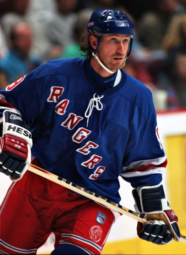 Wayne Gretzky with the New York Rangers