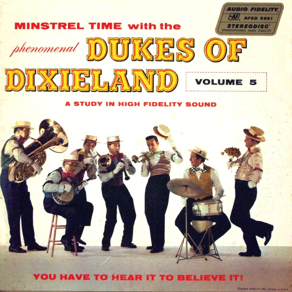 Record jacket for the "Dukes of Dixieland", one of the first stereo records