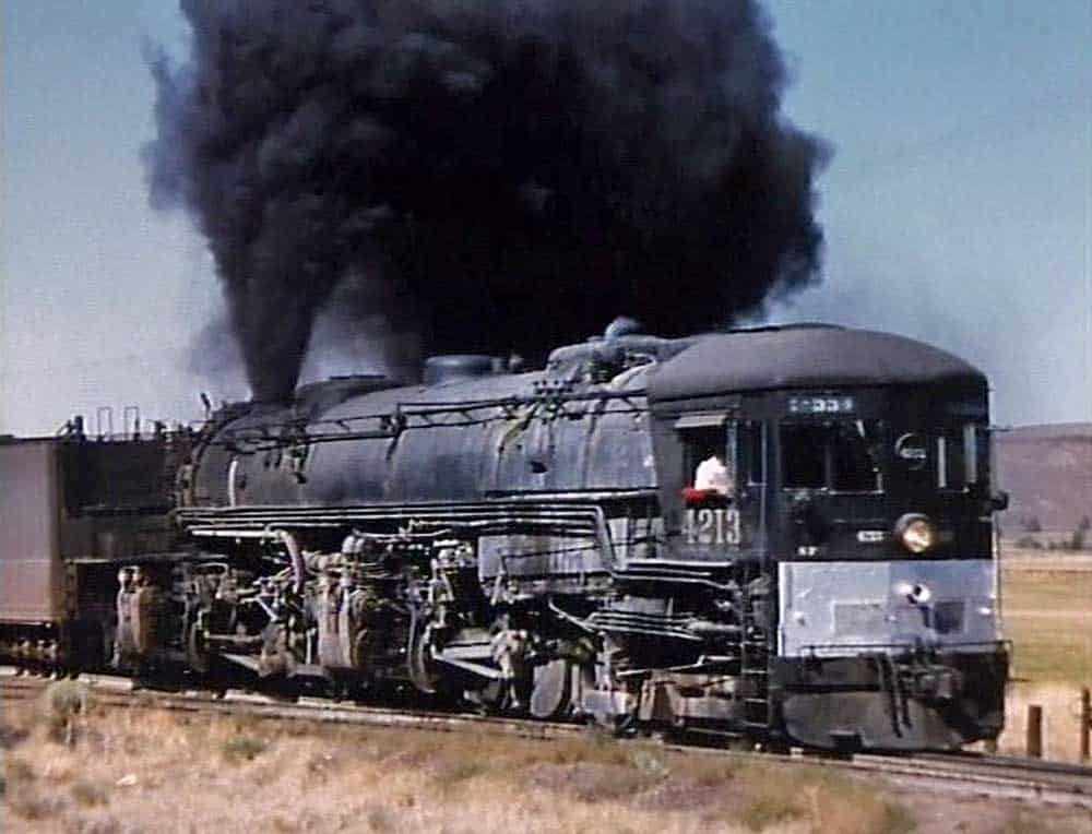 A Southern Pacific "Cab Forward" locomotive, similar to the subject of Mobile Fidelity's "Memories in Steam" recording