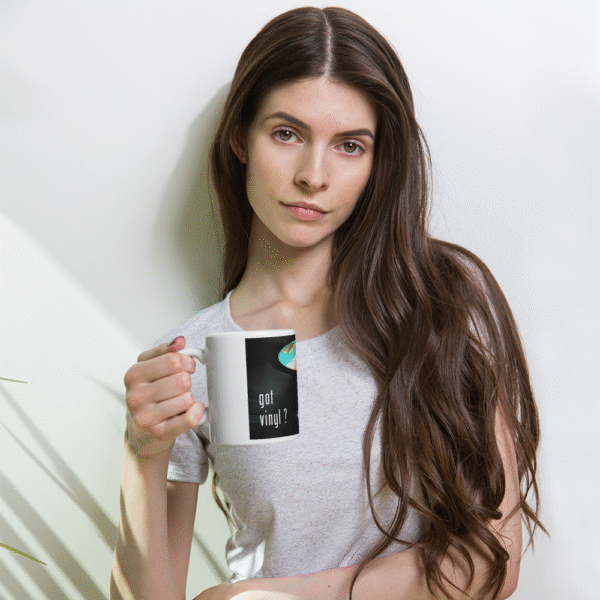 "Got Vinyl?" White Glossy Mug - Image 10