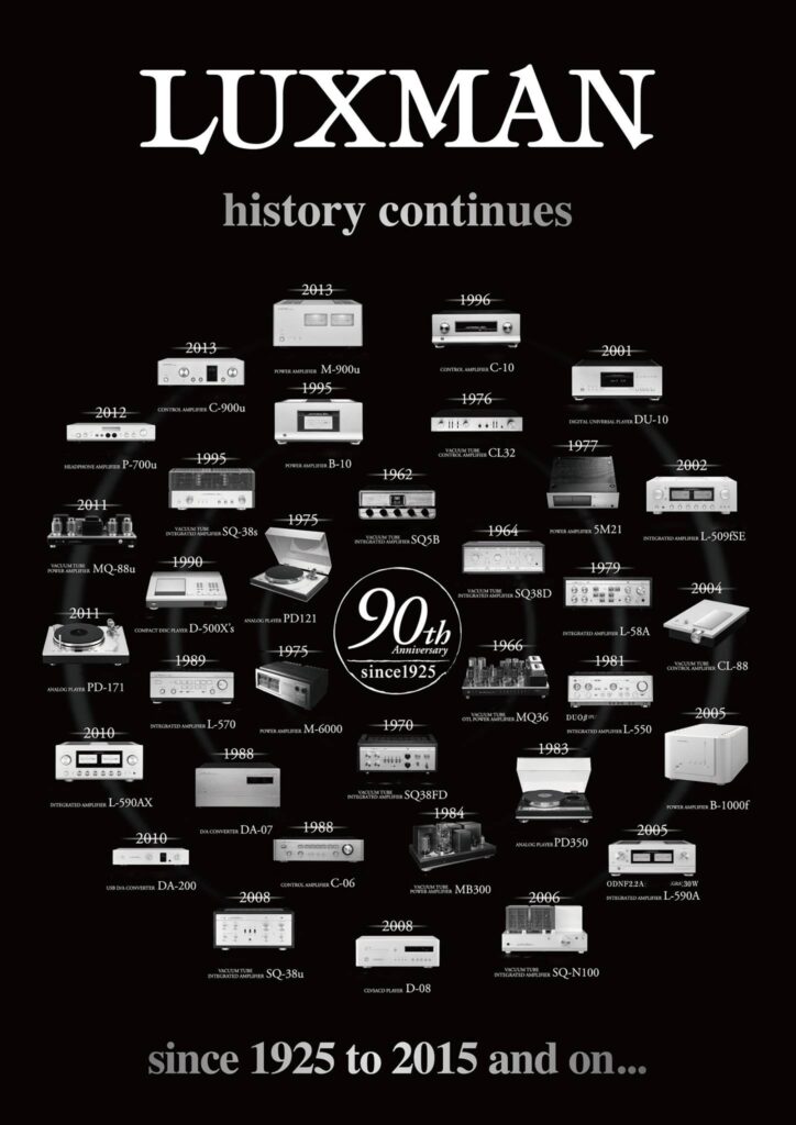 Luxman 90th Anniversary poster 2015