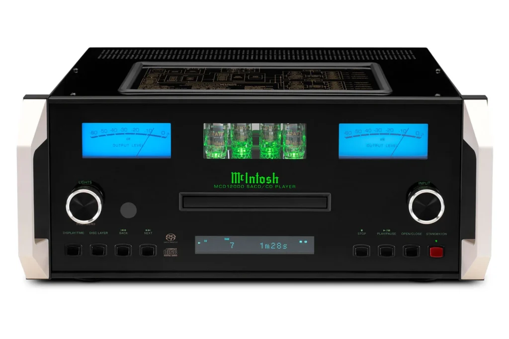The McIntosh MCD12000 is a high end component that will play both SACD and CD discs