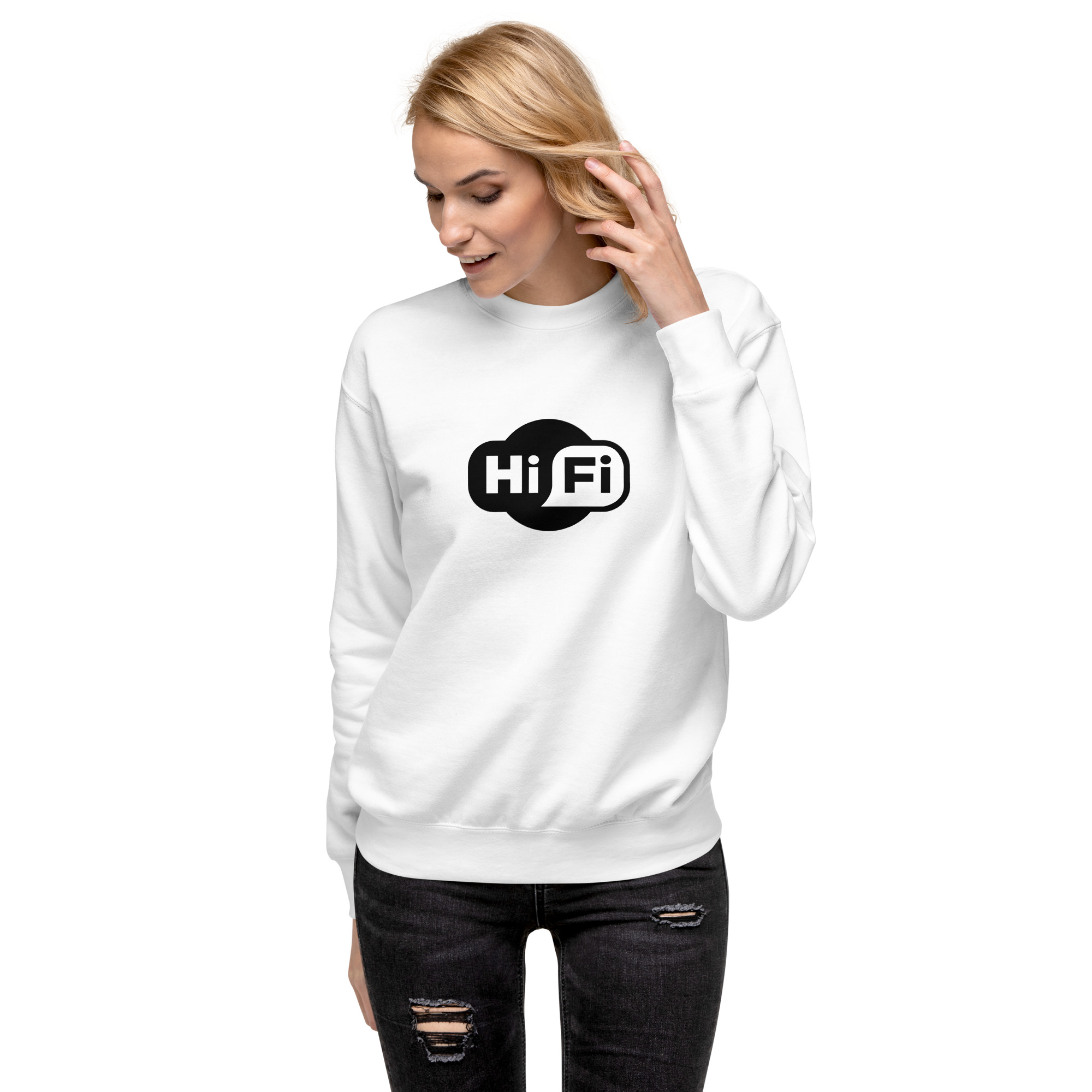 【HI FI FNK】Lover Pigment Sweatshirt Wi-Fi Hi-Fi Logo Sweatshirt - Hi-Fi Hall of Fame