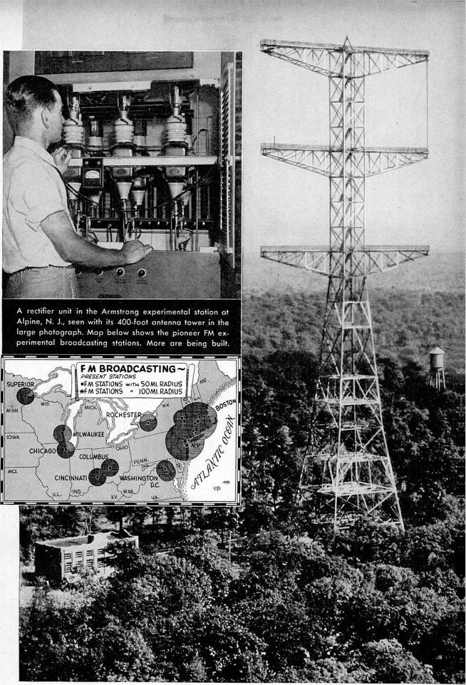 Edwin Armstrong's experimental broadcast station at Alpine New Jersey
