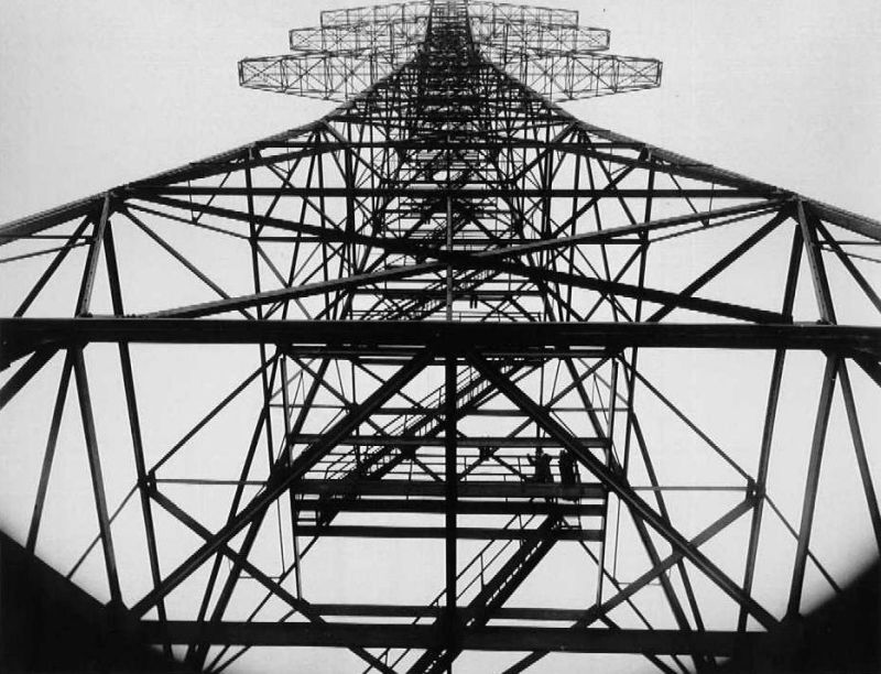 A massive tower constructed at Alpine, New Jersey to demonstrate the capabilities of FM radio