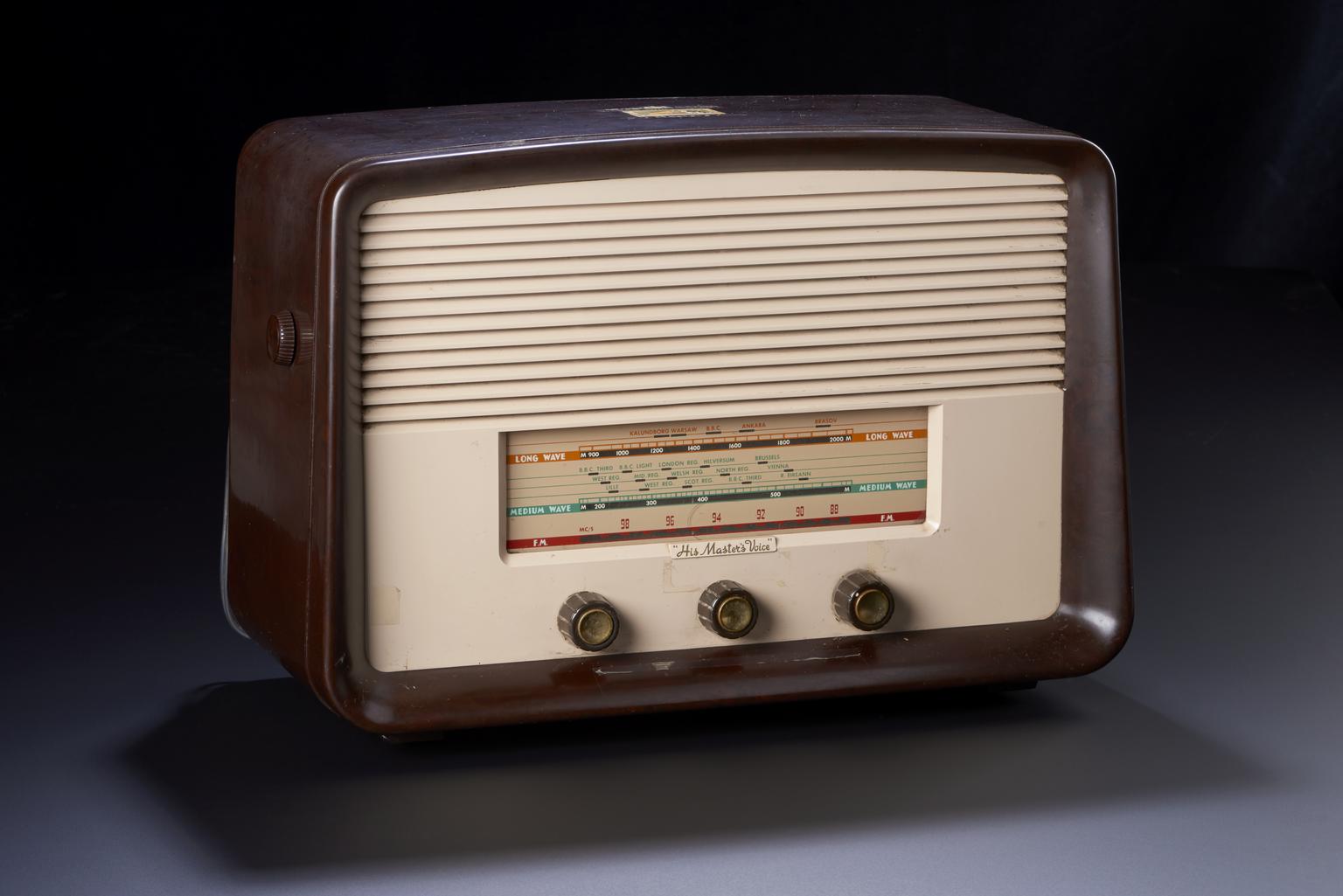 An early British FM Radio, "His Master's Voice" (HMV) Model 1128