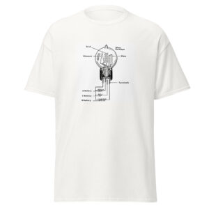 Lee DeForest audion triode t-shirt