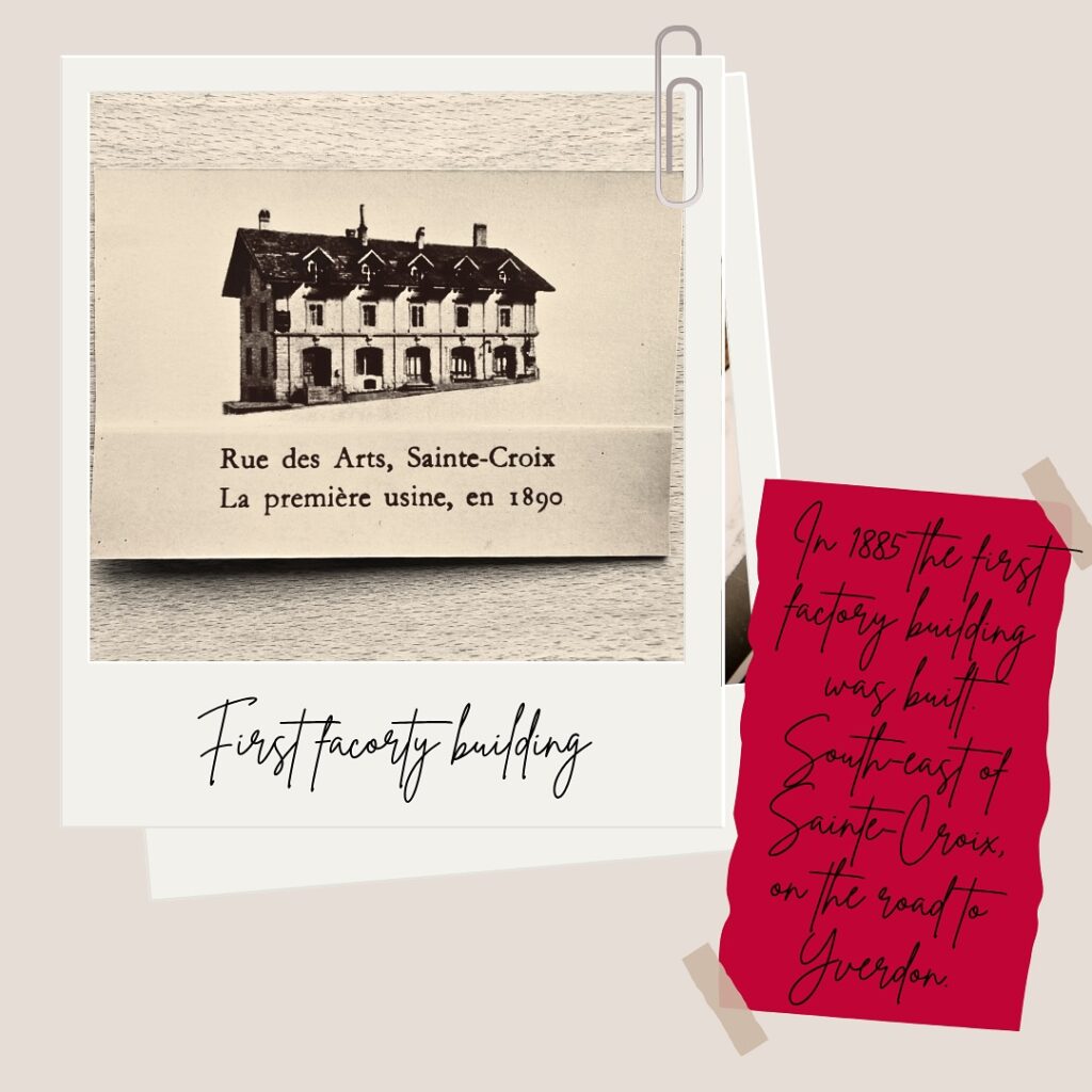 Thorens first factory in Sainte-Croix, Switzerland