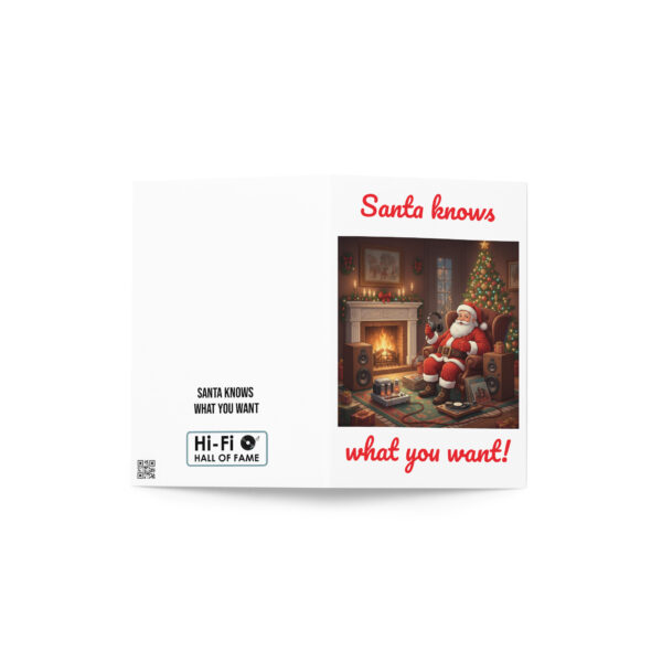 Santa Knows What You Want!  Hi-Fi Hall of Fame Christmas card - Image 4