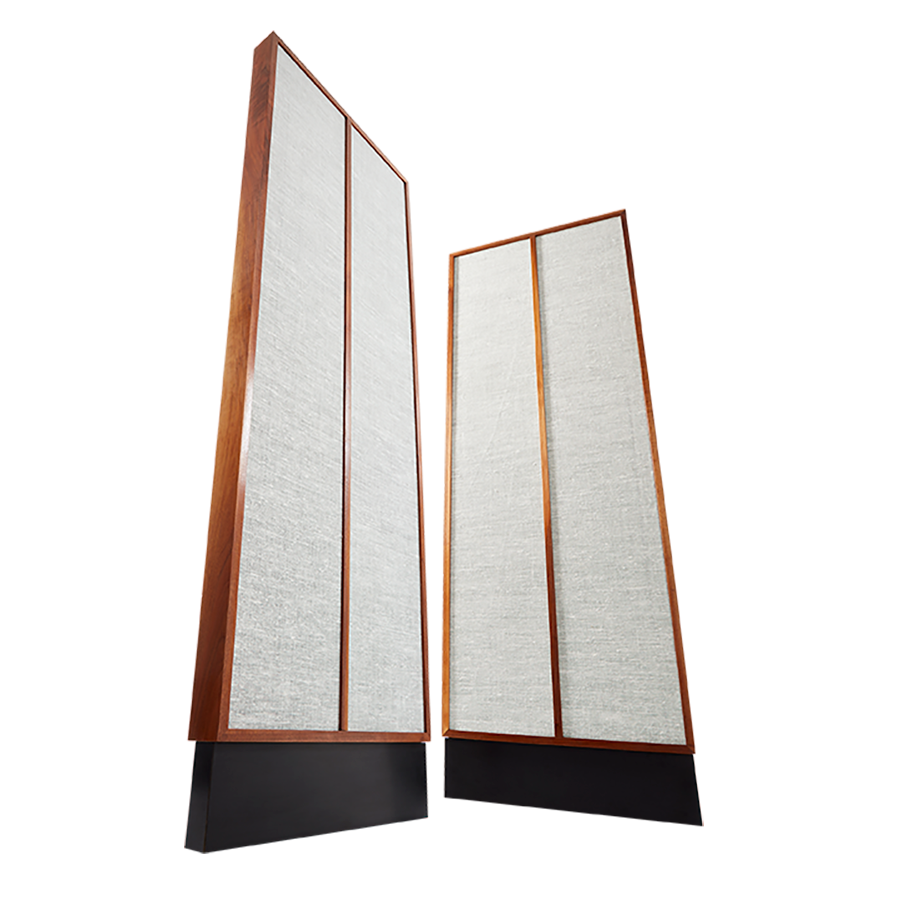 A towering pair of KLH Model Nine Electrostatic Loudspeakers