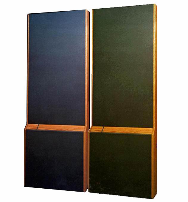 A pair of MartinLogan Monolith loudspeakers