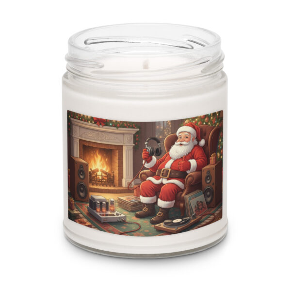 Santa Claus Loves his Hi-Fi!  Scented soy candle - Image 3