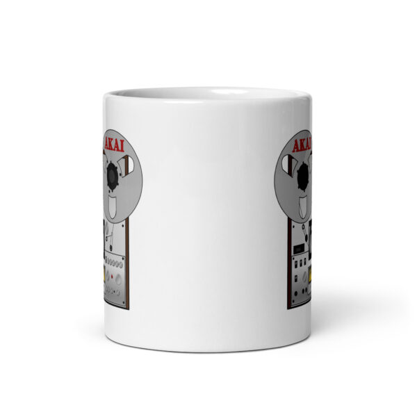 AKAI Open Reel Tape Recorder - White glossy mug - Image 3