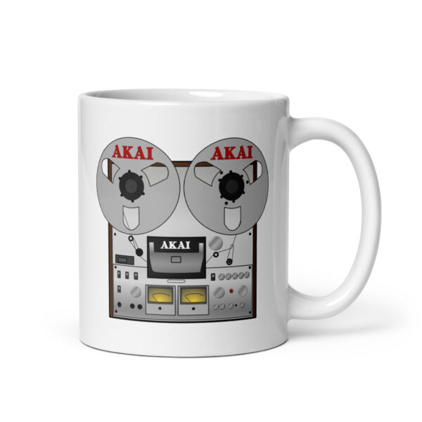 AKAI Open Reel Tape Recorder - White glossy mug - Image 2