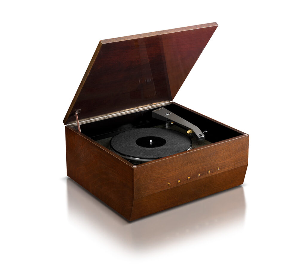 Yamaha's first piece of Hi-Fi equipment was this beautiful record player from 1954