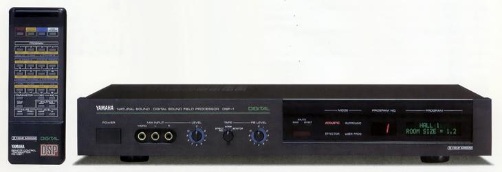 Yamaha DSP-1 Digital Sound Field Processor was a standalone component that allowed audiophiles to create surround sound effects in the home