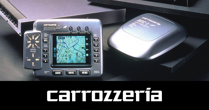 An advertisement for the AVIC-1 showing the control unit, GPS receiver, and control system