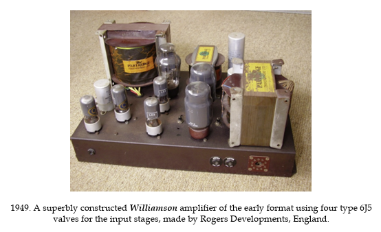Rogers Developments version of a Williamson amplifier