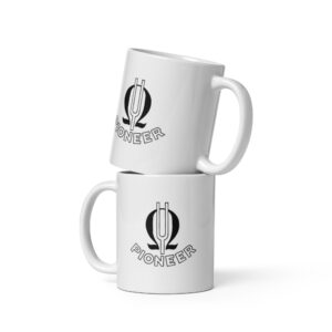 Pioneer Electronics 1937 Logo - white glossy mug