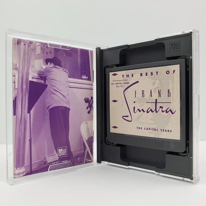 A pre-recorded MiniDisc from Capitol Records, "The Best of Frank Sinatra / The Capitol Years"