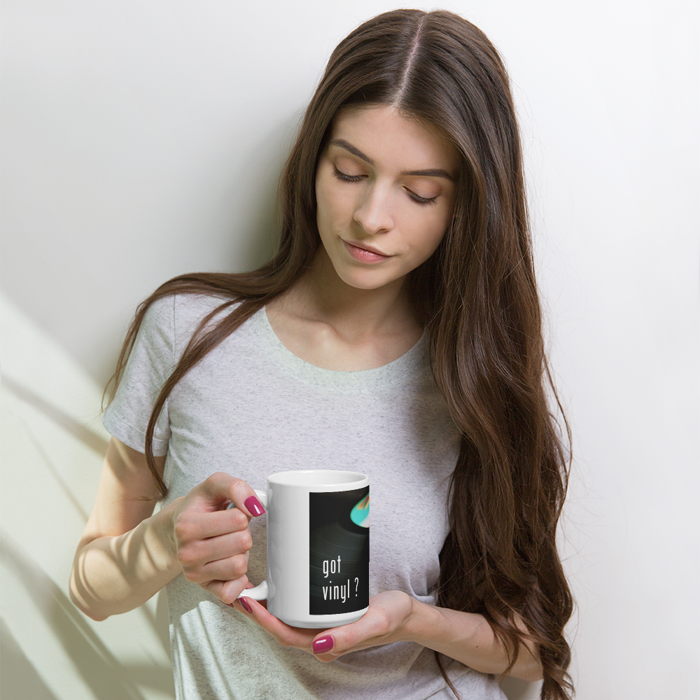 "Got Vinyl?" white glossy mug - Image 2