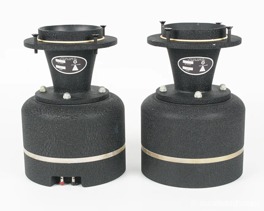 A pair of JBL 375 drivers fitted with an H93 horn